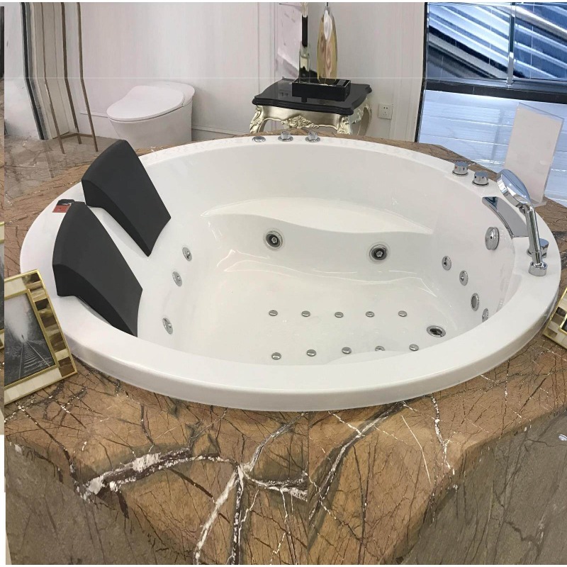 Home Bathroom Jacuzzi - Встраиваемый круглый акриловый джакузи-бассейн для двоих,