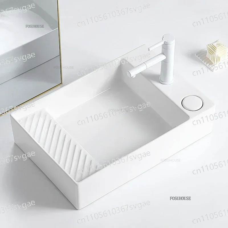 Home Bathroom Sink - Керамическая узкая раковина для ванной комнаты
