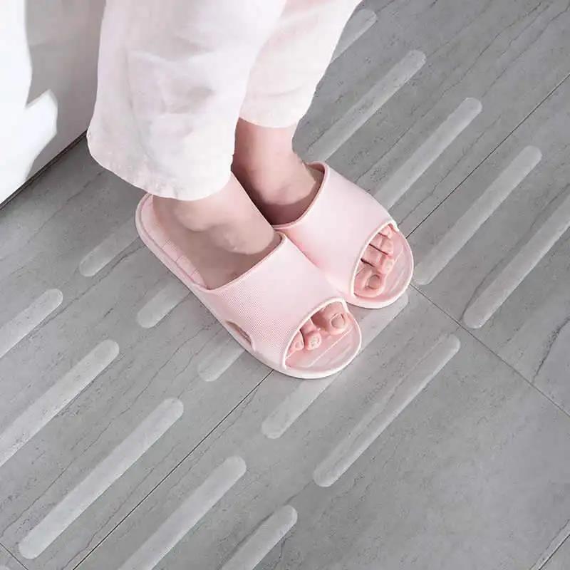 Home Bathroom Floor Tiles - Противоскользящие полоски для душа, самоклеящиеся прозрачные