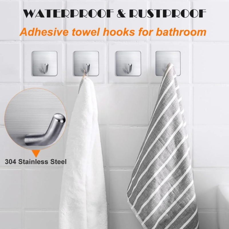 Набор из 4 самоклеящихся крючк – обзор и цена Home Kitchen Bathroom Marketing