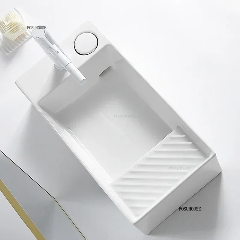 Керамическая узкая раковина дл – обзор и цена Home Bathroom Sink