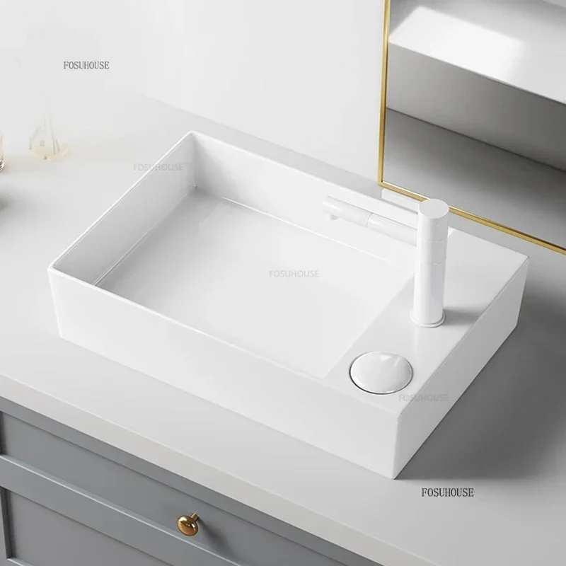 Керамическая узкая раковина дл – обзор и цена Home Bathroom Sink