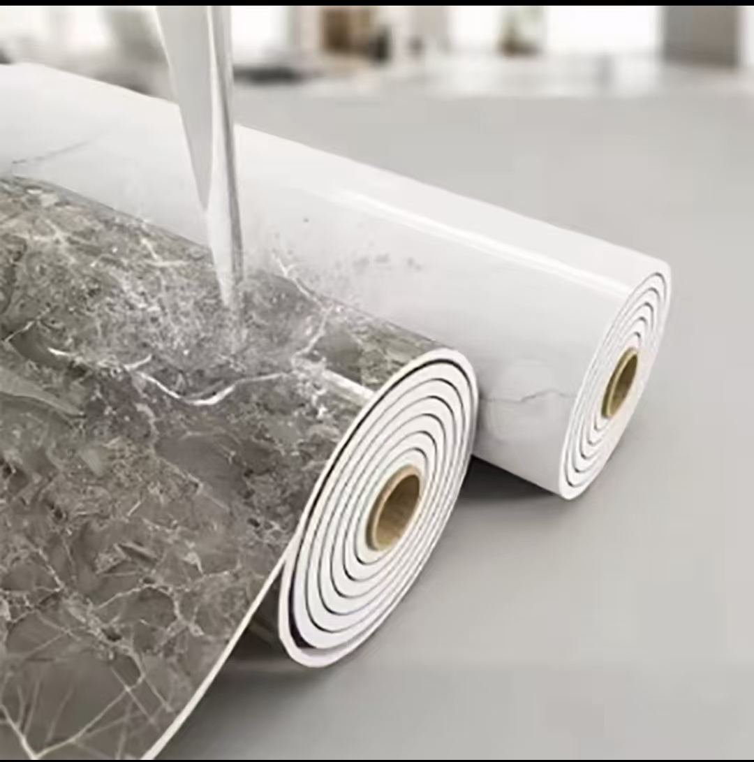 Утолщенная самоклеящаяся ПВХ-п – обзор и цена Home Bathroom Floor Tiles