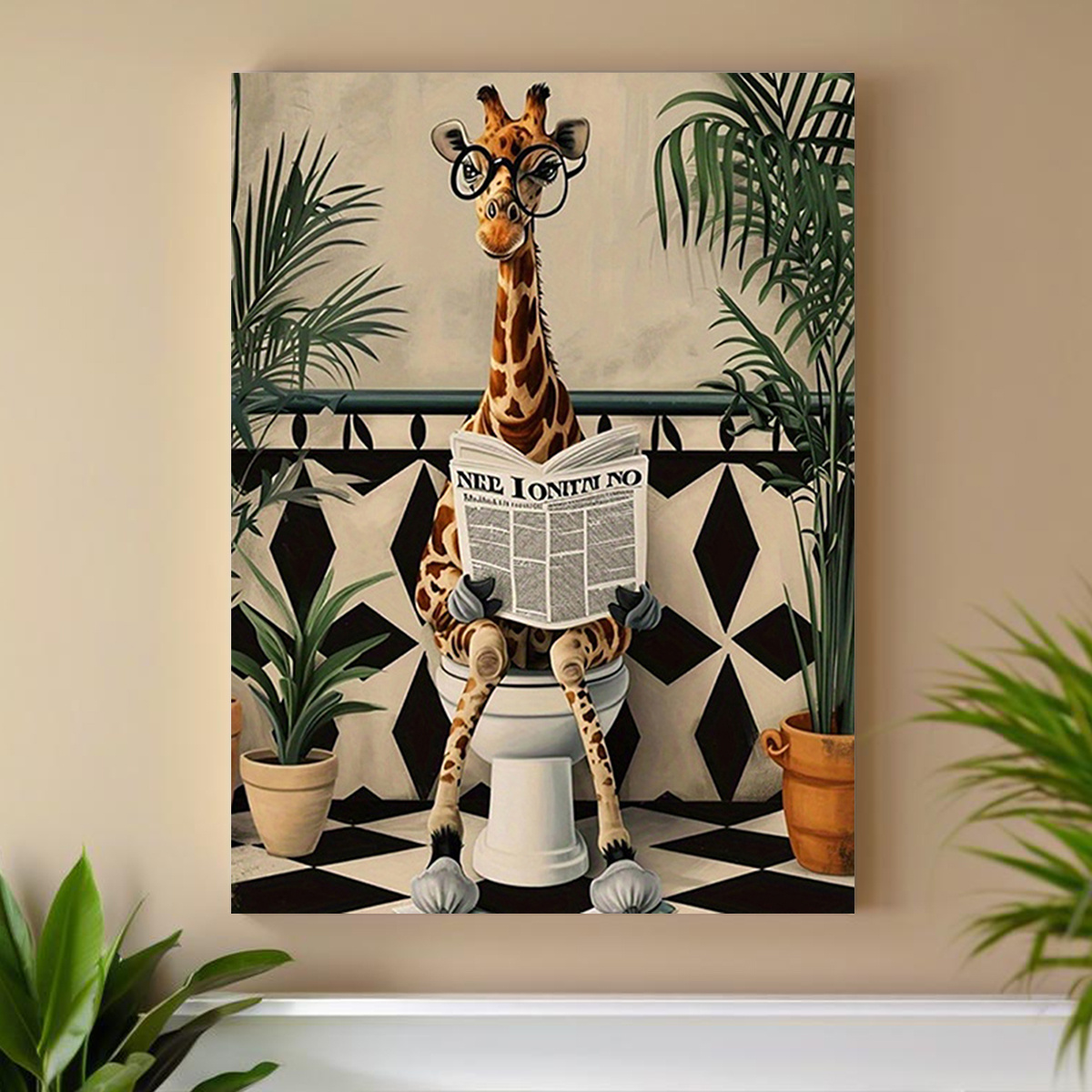 2D плоская картина на холсте,  – обзор и цена Home Design Bathroom