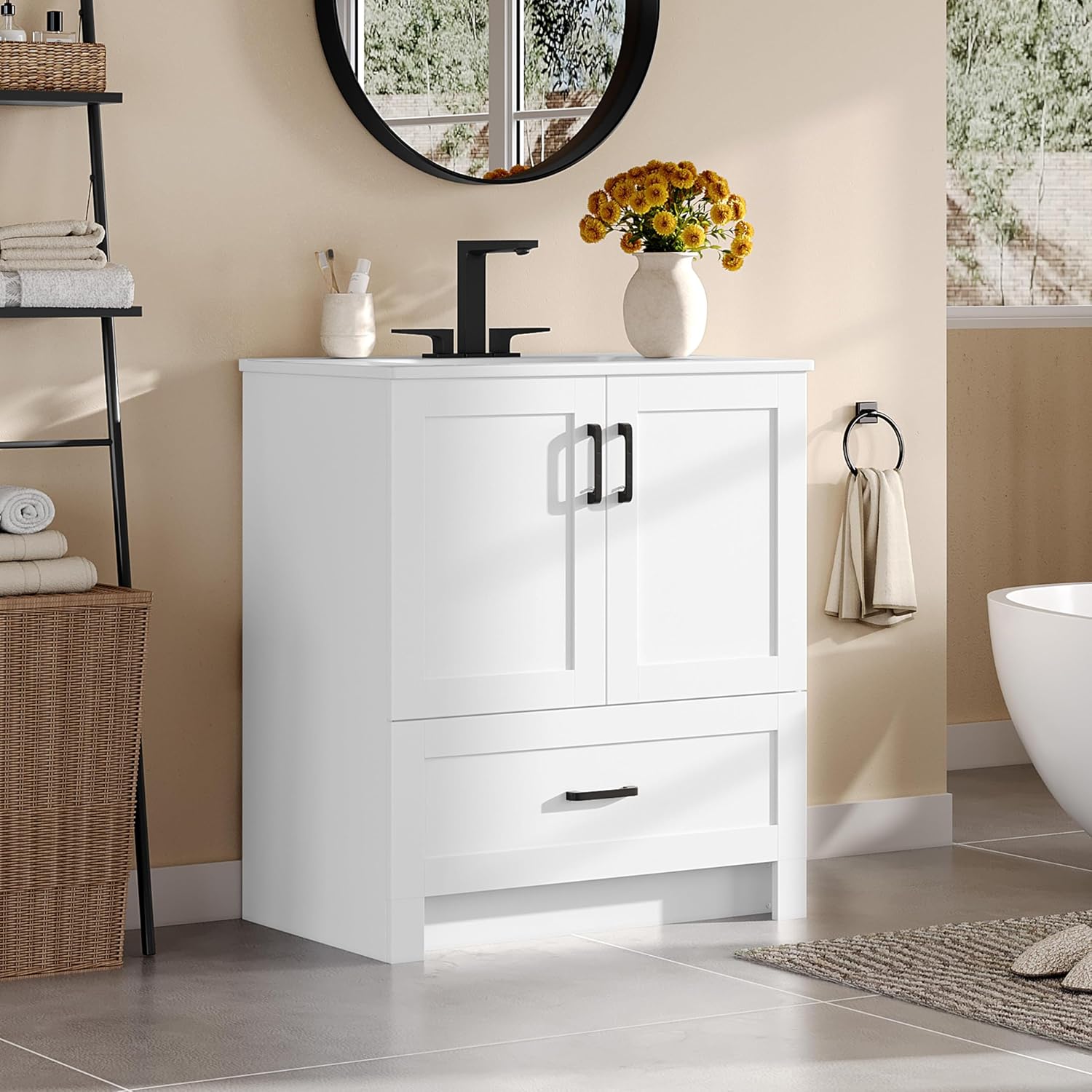 Тумба для ванной 30 дюймов с к – обзор и цена Home Bathroom Sink