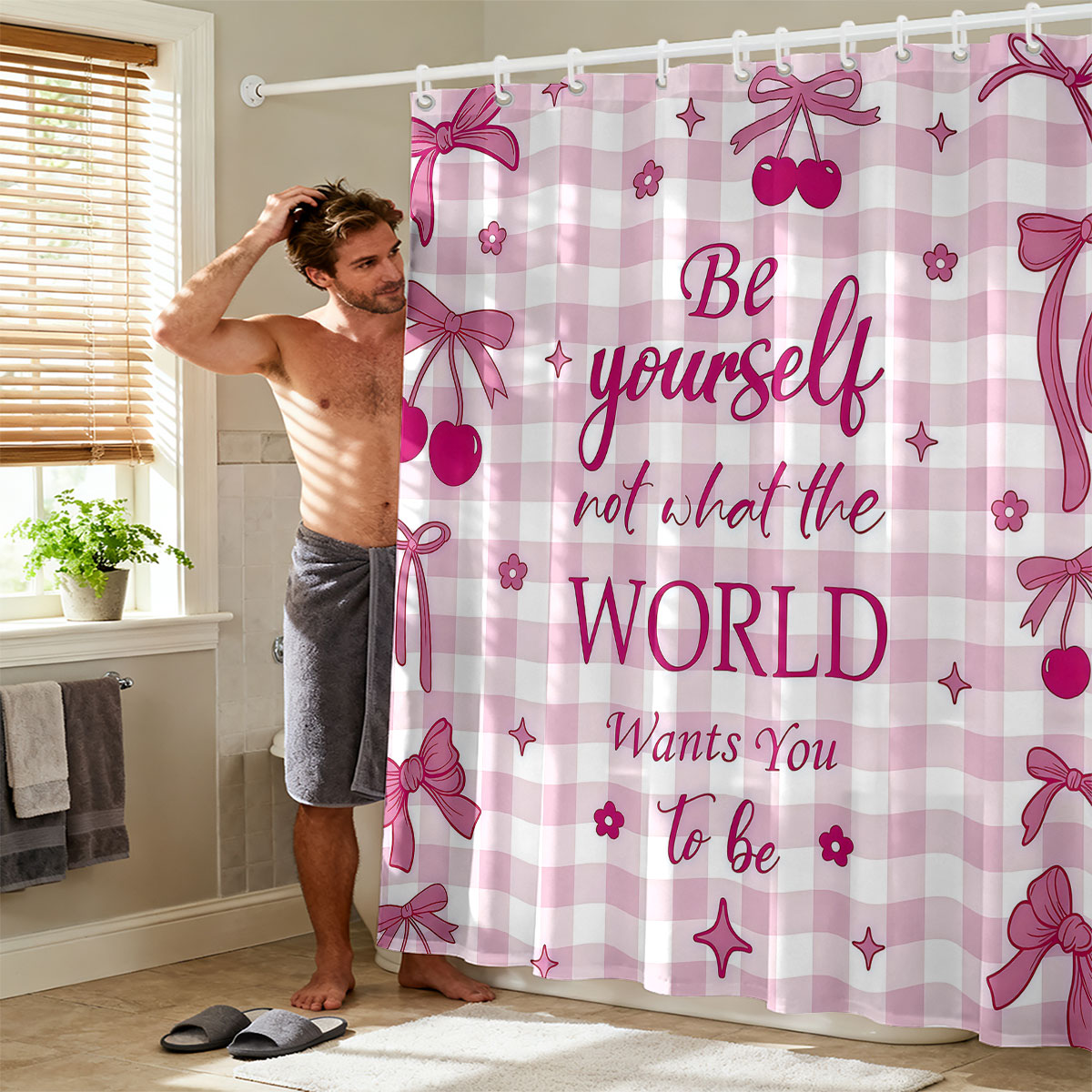 1 шт. розовая занавеска для ду – обзор и цена Home Bathroom Partition